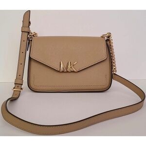 Michael Michael Kors Sylvia small camel leather purse NWT
